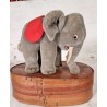 Old Steiff animal, elephant, size: 21 x 25 cm.