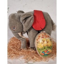 Old Steiff animal, elephant, size: 21 x 25 cm.