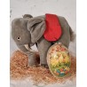 Old Steiff animal, elephant, size: 21 x 25 cm.