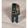 Old Swedish Dalar horse, blue, h: 5 cm.