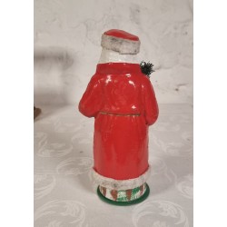 Antik candycontainer, julemand, papmaché, h: 29 cm.