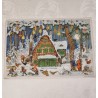 Gammel julekalender fra Stenders forlag, mål: 21 x 29 cm.