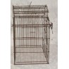 Old birdcage in metal, size: 52 x 44 x 32 cm.