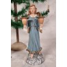 Antique German angel with 2 candle holders, h: 26 cm.