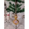 Old glass ornament, tree top, 3 refl. , h: 30 cm.