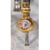 Old glass ornament, tree top, 3 refl. , h: 30 cm.