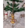 Old glass ornament, tree top, 3 refl. , h: 30 cm.