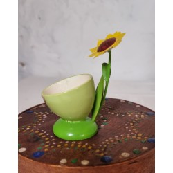 Gammelt æggebæger fra Erzgebirge, h: 8,5 cm.