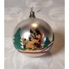 Old glass ornament, adventure ornaments with Mica, h: 7 cm.