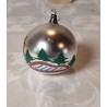 Old glass ornament, adventure ornaments with Mica, h: 7 cm.