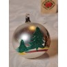 Old glass ornament, adventure ornaments with Mica, h: 7 cm.