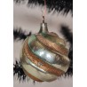 Old glass ornament, swirl ornament with Mica, h: 6,5 cm