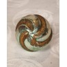 Old glass ornament, swirl ornament with Mica, h: 6,5 cm