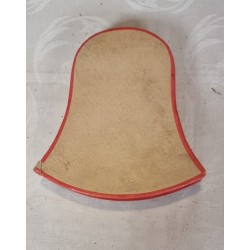 Antik candycontainer, klokke med figurer fra Erzgebirge, h: 16 cm.