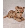 Old Steiff animal, tiger, size: 17 x 35 + tail.