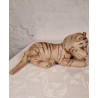 Gammelt Steiff dyr, tiger, mål: 17 x 35 cm + hale.