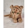 Gammelt Steiff dyr, tiger, mål: 17 x 35 cm + hale.