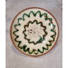 Old pottery, pancake dish, Ø: 26 cm.