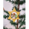 Tall Wendt und Kühn star with angel, h: 9 cm.