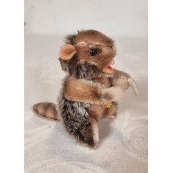 Old Steiff animal, Nagy the beaver, h: 10 cm.