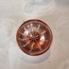 Antique glass ornament, reflector with glass ornament, colored, h: 6 cm.