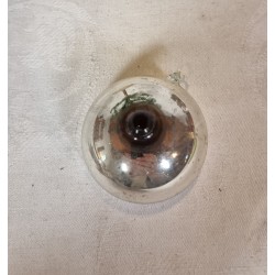 Antique glass ornament, reflector with glass ornament, colored, h: 6 cm.
