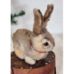 Antikt Steiff dyr, hare, h: 14 cm til ørespids.