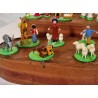 13 old German nativity figures/nativity in wood, h: 9 cm (dromedary)