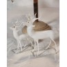 Antique Lauscha ornaments, deer, h: 10 - 12 cm.