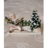 Display with snow child, cat and tree, size: 7,5 x 10 x 3 cm.