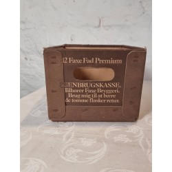 Old Faxe beer box in cardboard, size: 18 x 30 x 23 cm.