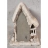 German snowhouse with 8 cotton dolls and 3 Wendt und Kühn angels, plays Christmas songs, size: 46 x 33 x22 cm.