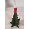 Swedish Christmas tree/wood with 1 candle holder, h: 13 cm.