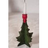 Swedish Christmas tree/wood with 1 candle holder, h: 13 cm.