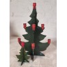 Swedish Christmas tree/wood with 1 candle holder, h: 13 cm.