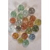 Collection of old glass ornaments from Lauscha, h: 2 cm.