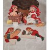 Old Iben Clante paper elves, h: 11,5 cm (the highest). (4x)