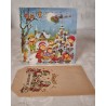 Old Christmas calendar and Christmas sack, size: 21,5x21,5 + 24x15,5 cm.