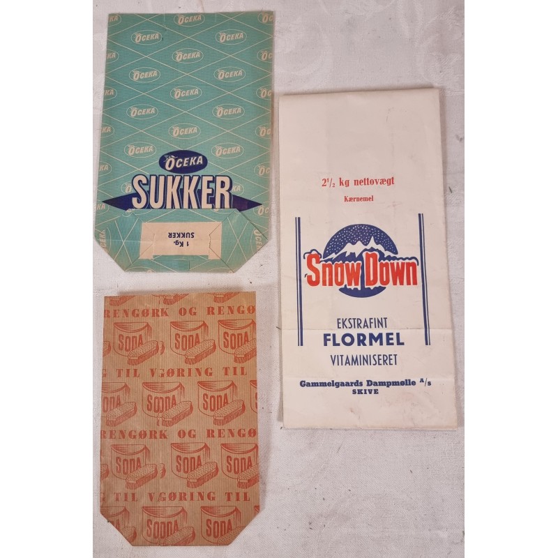 3 old shop baskets, size: 29 cm (the highest)