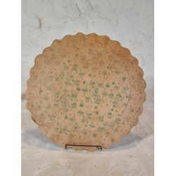 Antique Christman plate, angels, Ø: 31 cm.