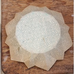 Antique Christmas plate, Santa and angels, Ø: 30 cm.