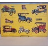 Old plank with cars, size: 49 x 34 cm. (yellow)