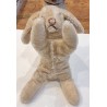 Gammel sovende Steiff hare/kanin, Floppy, l: 20 cm.