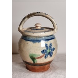 Gammelt lertøj, barselspotte, h: 25 cm.