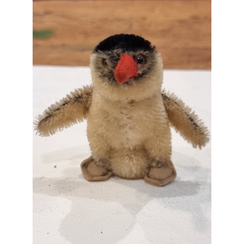 Small, old Steiff pinguin, h: 9 cm.