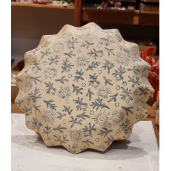 Antik juletallerken, julemand med gaver, Ø: 29 cm.