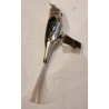 Antique glass ornament, exotic bird, cockatoo, h: 14 cm.