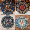 Antique Christmas plate, Santa with gifts, Ø: 29 cm.