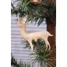 Antique Lauscha ornament, deer on clip, h: 6,5 cm.