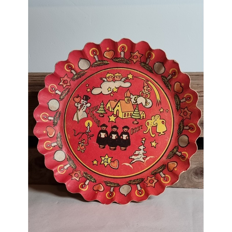 Old Christmas plate, Christmas motives, Ø: 30 cm.